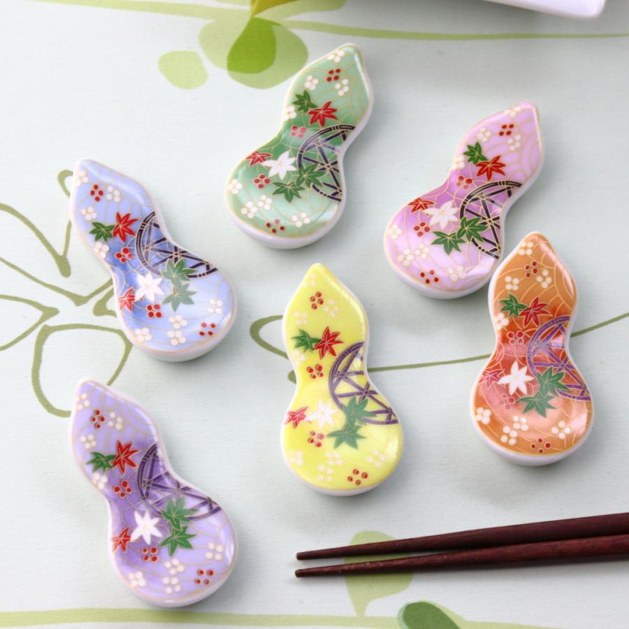 友禅箸置き 日本製 美濃焼 箸置き はしおき カトラリー レスト 箸おき はしおき 食器 陶器 磁器 陶磁器 瀬戸物 カフェ 洗いやすい 和食器 中華 北欧 Km 0067 セラポッケ かわいい陶器のお店 通販 Yahoo ショッピング