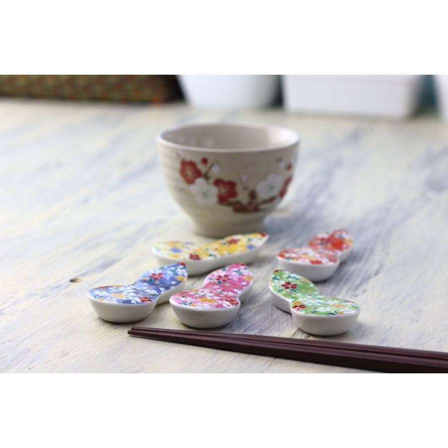 京友禅箸置き 日本製 美濃焼 箸置き はしおき カトラリー レスト 箸