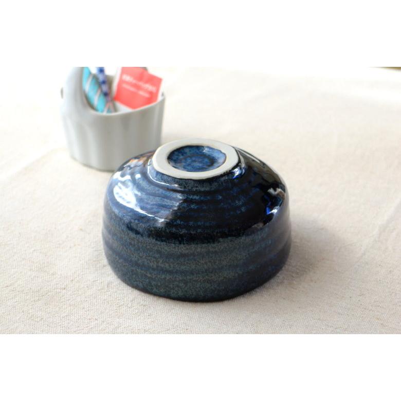 抹茶碗 窯変紺 美濃取寄 日本製 美濃焼 抹茶 まっちゃ お茶 作法 和