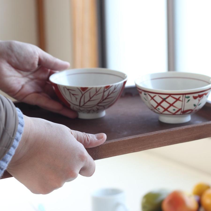 赤絵三善 料亭の飯碗 日本製 美濃焼 飯碗 ご飯 お椀 ご飯茶碗 茶わん