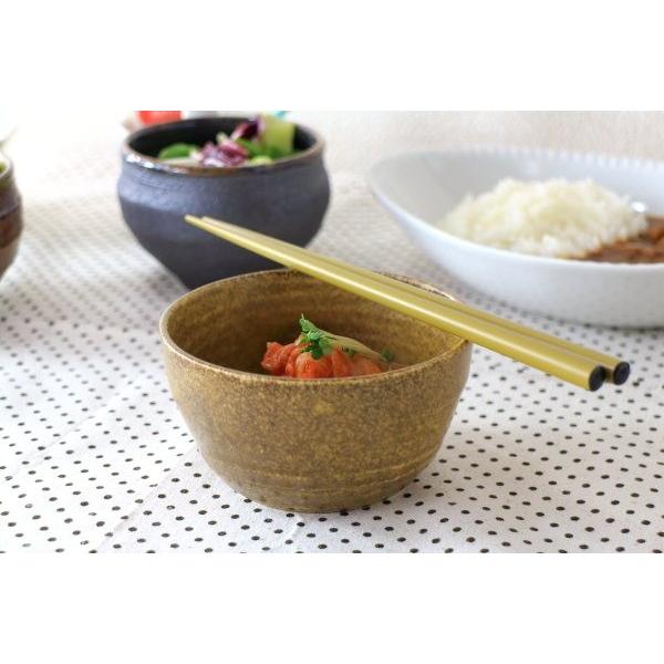 美濃焼3.5寸小鉢 黄土釉 国産 美濃焼 小碗 小器 煮物碗 鉢 サラダ鉢 和