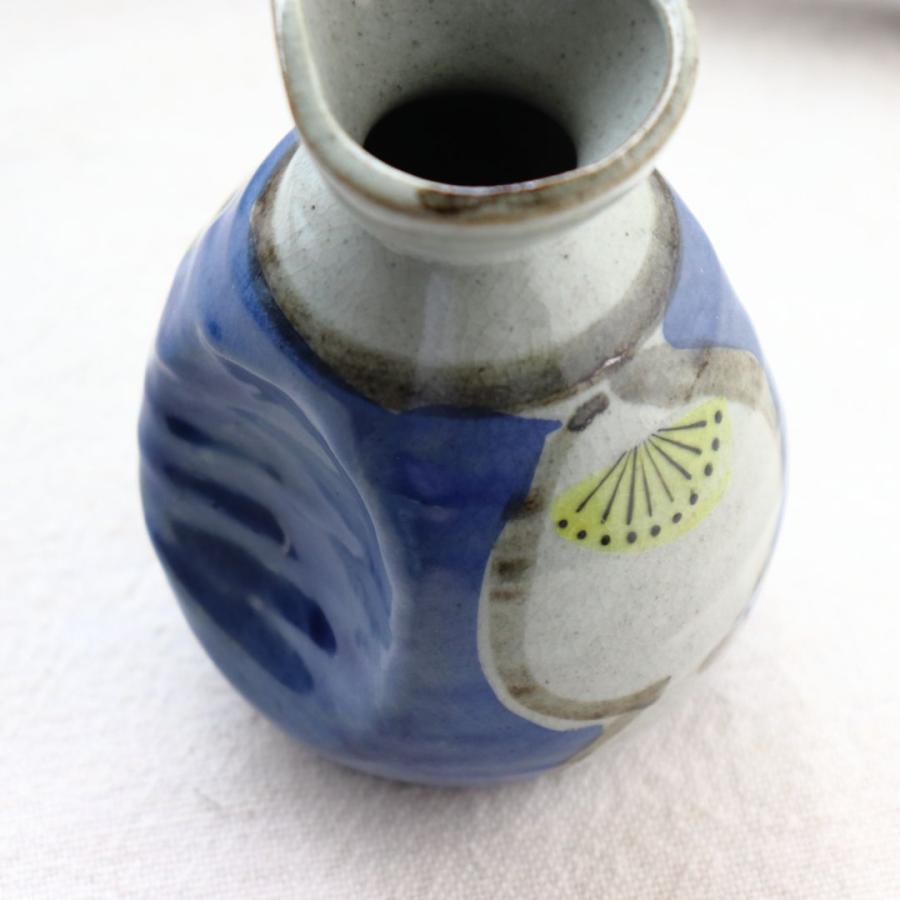 美濃焼愛燦燦徳利 一合 日本製 美濃焼 瀬戸焼 200ml 和食器 藍色