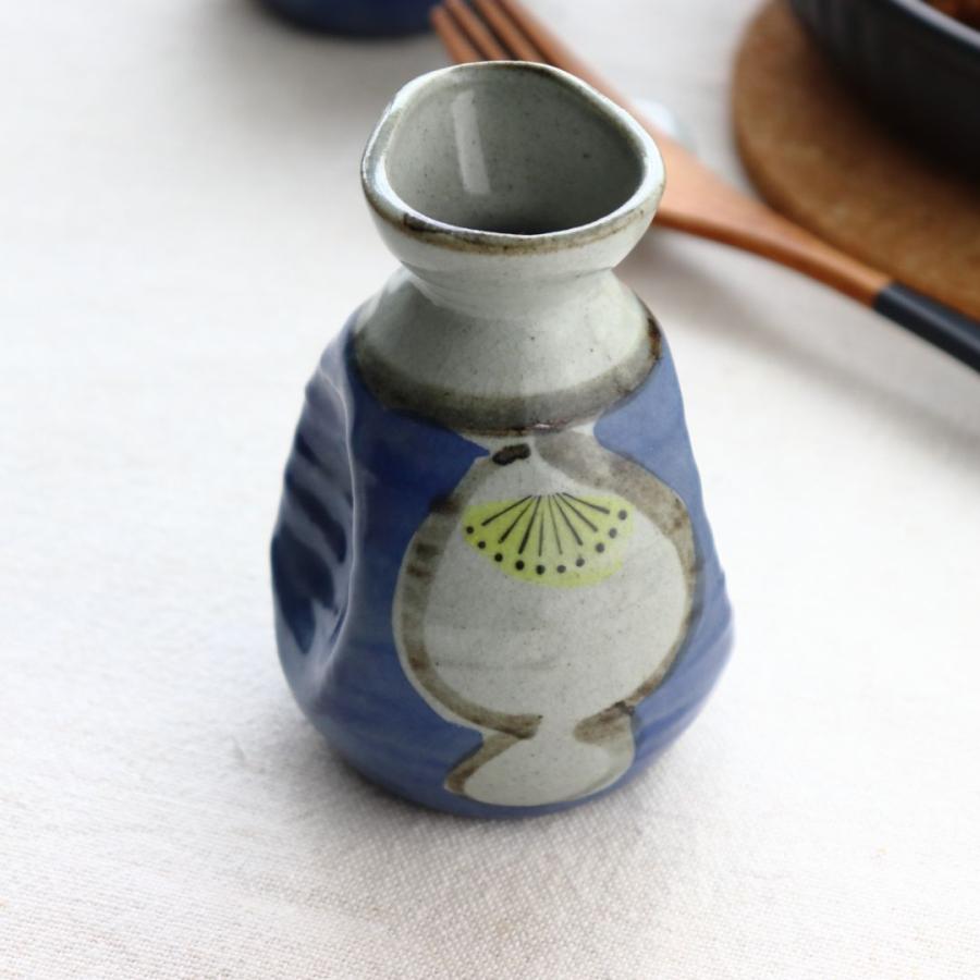美濃焼愛燦燦徳利 一合 日本製 美濃焼 瀬戸焼 200ml 和食器 藍色