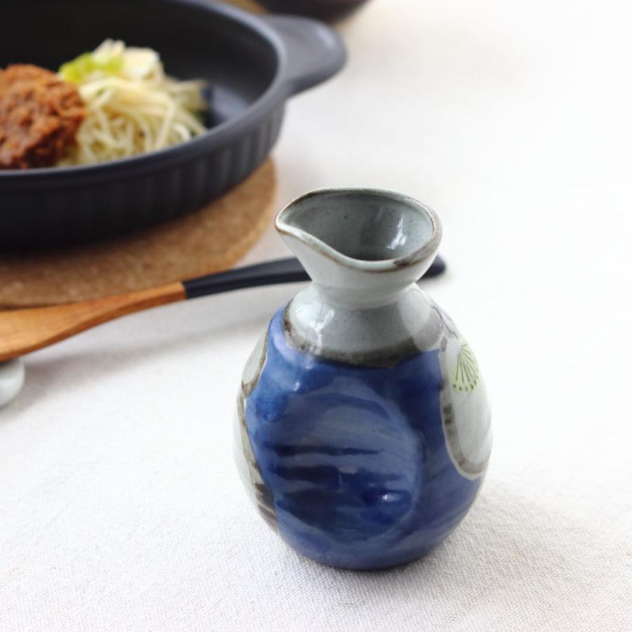 美濃焼愛燦燦徳利 一合 日本製 美濃焼 瀬戸焼 200ml 和食器 藍色