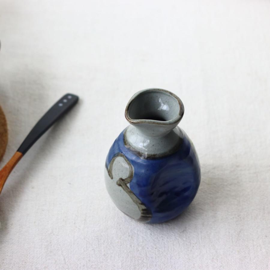 美濃焼愛燦燦徳利 一合 日本製 美濃焼 瀬戸焼 200ml 和食器 藍色