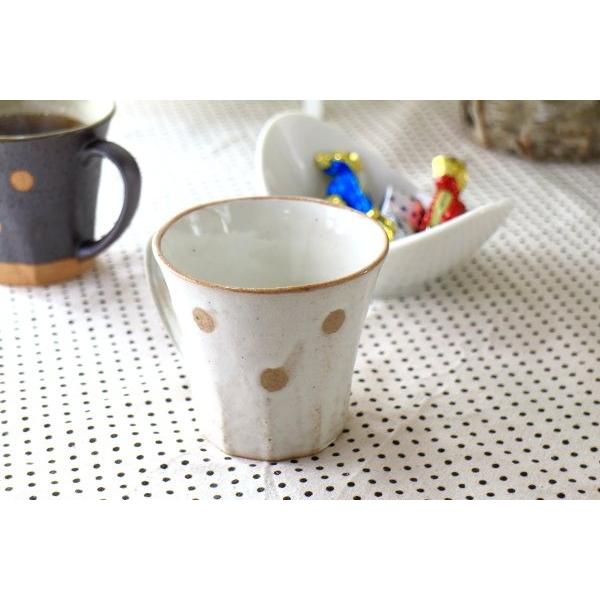 カントリー水玉マグカップ 国産 美濃焼 カップ 和食器 コーヒー 紅茶