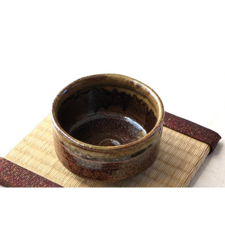 抹茶碗 備前流し お取り寄せ 国産 美濃焼 抹茶 まっちゃ お茶 作法 和