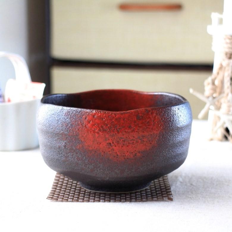 抹茶碗 赤吹天目 お取り寄せ 国産 美濃焼 抹茶 まっちゃ お茶 作法 和