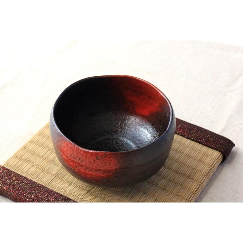 抹茶碗 赤吹天目 お取り寄せ 国産 美濃焼 抹茶 まっちゃ お茶 作法 和