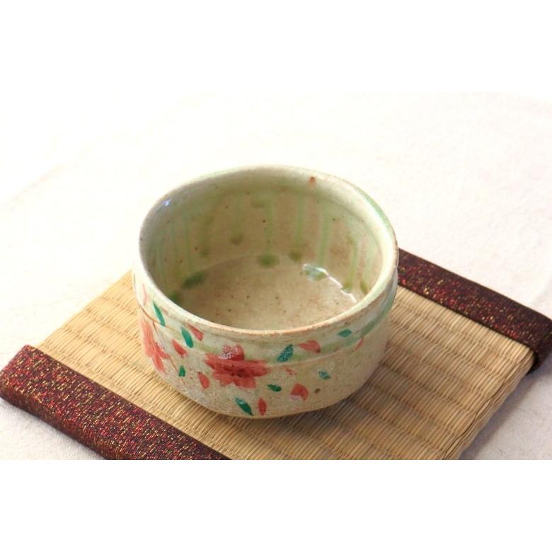 手描抹茶碗 桜 お取り寄せ 国産 美濃焼 抹茶 まっちゃ お茶 作法 和