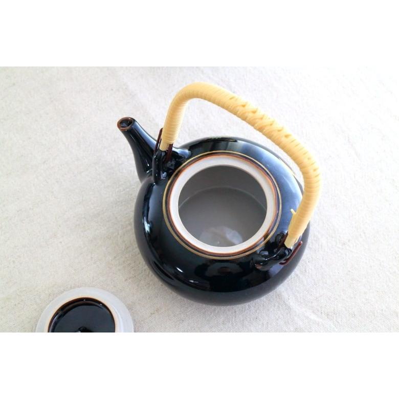 金羽鶴 急須 国産 美濃焼 ティーポット 陶器 日本茶 紅茶 緑茶 ミニ