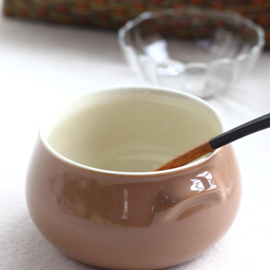 ぽってりフォルムのブラウングラタンボウル 400ml 日本製 美濃焼 耳