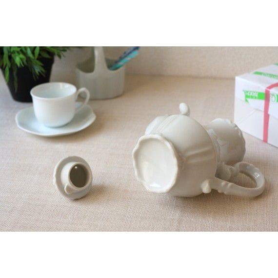 蓋がかわいい欧風ティーポット 装飾がオシャレ 陶器 紅茶 ティーバック ポット カフェ食器 国産 瀬戸焼 Mk 0033 セラポッケ かわいい陶器のお店 通販 Yahoo ショッピング