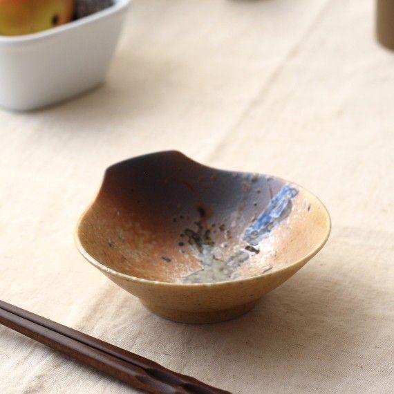 信楽焼 雲井窯 とんすい 取り皿 丸鉢 小鉢 中川一辺陶 正規品 信楽焼 小鉢 12cm 花型 花形 花びら おしゃれ 和風 青 盛り鉢 取り皿
