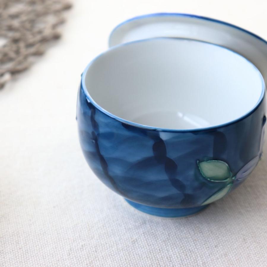 有田焼 蓋付き湯呑み 四葉 日本製 美濃焼 瀬戸焼 和食器 和風 湯のみ