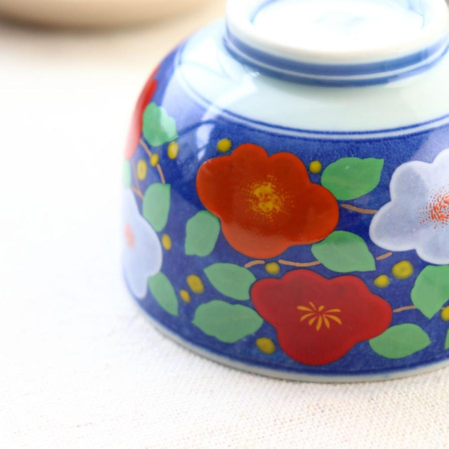 有田焼 蓋付き湯呑み 朱華 日本製 美濃焼 瀬戸焼 和食器 和風 湯のみ