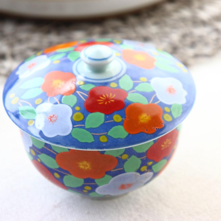 有田焼 蓋付き湯呑み 朱華 日本製 美濃焼 瀬戸焼 和食器 和風 湯のみ