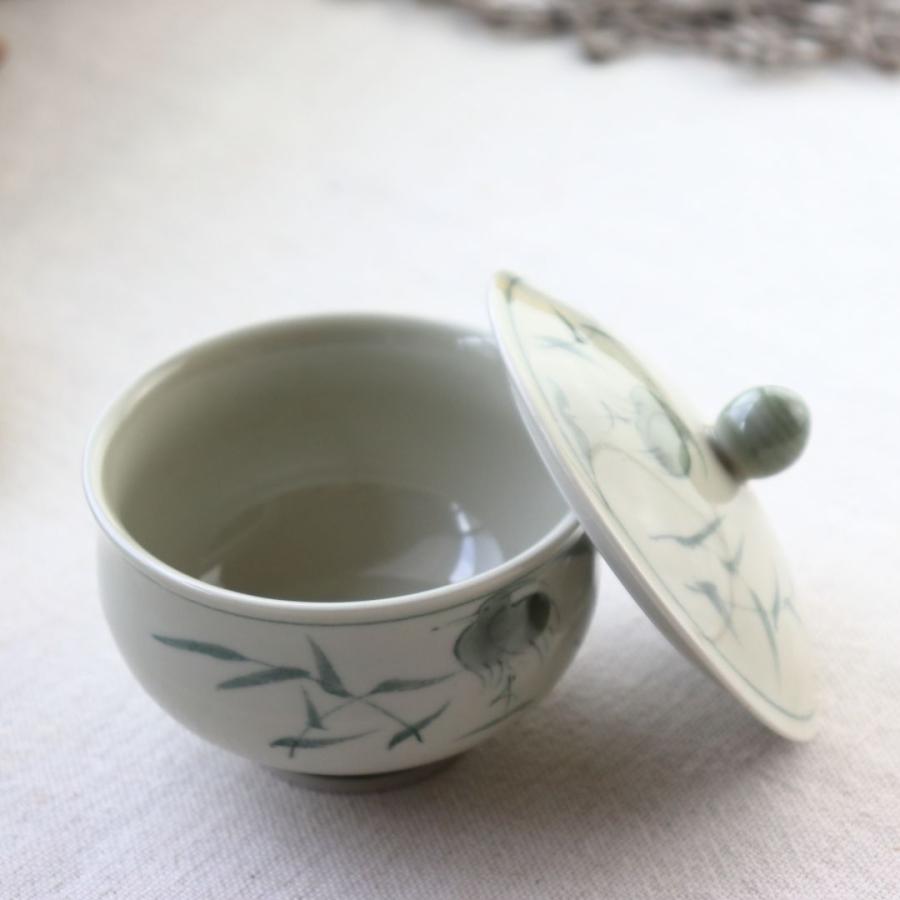 有田焼 蓋付き湯呑み 鳥 日本製 美濃焼 瀬戸焼 和食器 和風 湯のみ 蓋