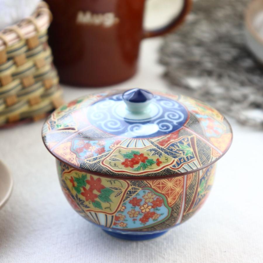 モモ九谷焼 高級 昇竜 蓋付き湯呑み茶碗 6客 有田焼 蓋付き湯呑み 九谷 日本製 美濃焼 瀬戸焼 和食器 和風 湯のみ