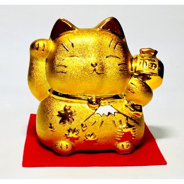 招き猫と福の神の陶器　貯金箱 招き猫と福の神の陶器 貯金箱