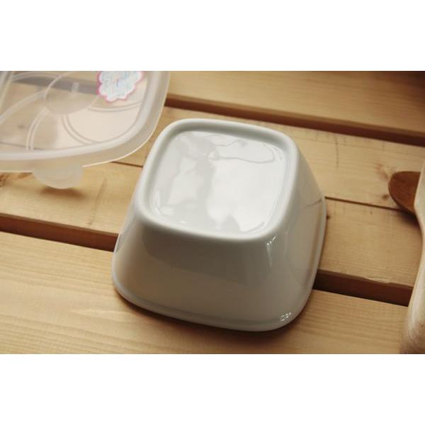 フタ付き角小鉢 国産 美濃焼 保存に便利なフタ付きです 保存容器 蓋