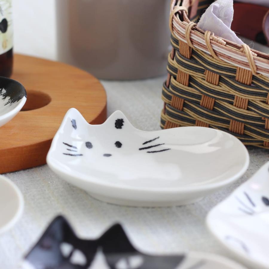 ねこづくし 暮らしに馴染む手書き風の和食器豆皿 5枚セット メール便
