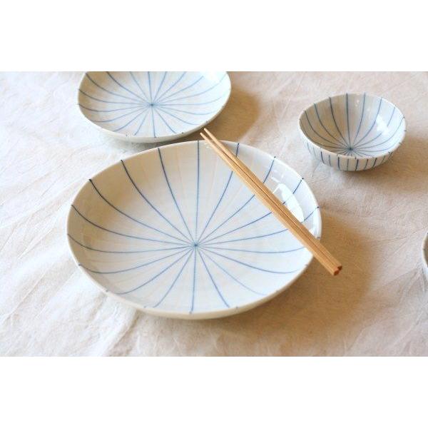 二色十草 8寸主食皿 国産 美濃焼 十草の定番デザインをカラフルに