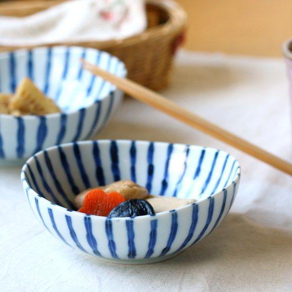 濃十草 4.5寸中鉢 国産 美濃焼 和の器の定番デザイン 小鉢 付け出し