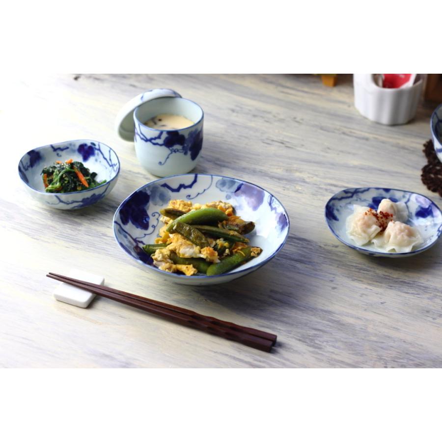 ガラス製ボウル 気泡入り 鉢 浅鉢 5個セット 彫十草 5.5寸浅鉢 17cm 日本製 美濃焼 55浅鉢 ボウル ボール 中鉢 鉢