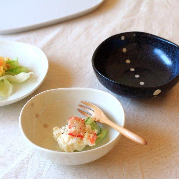 ドット 4.5寸取り鉢 国産 美濃焼 カフェ風コーディネイトにGOOD 小鉢