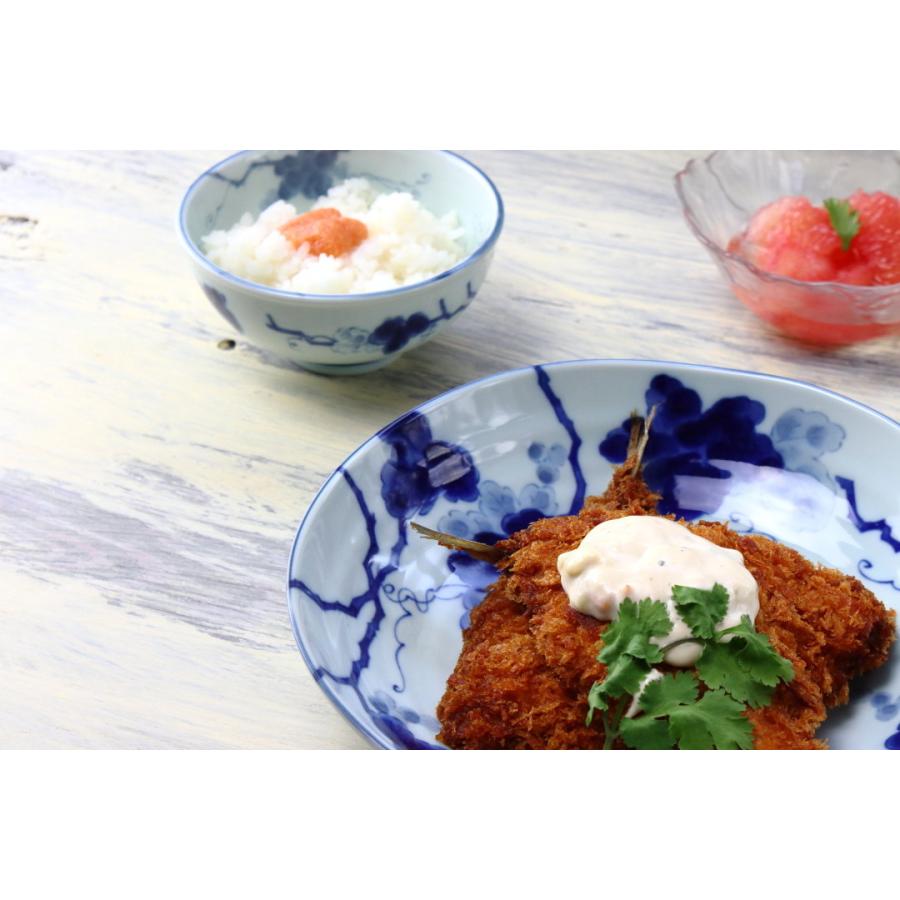 ①富貴長春　深皿　大皿　6客セット　21cm ①富貴長春 深皿 大皿 6客セット 21cm