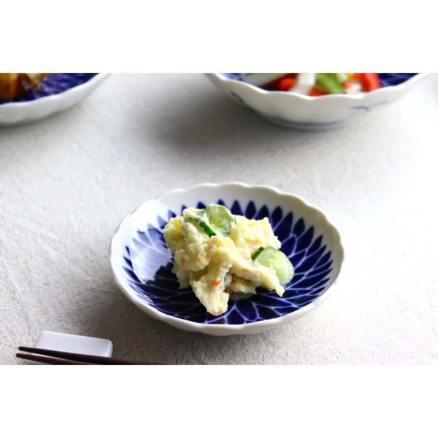 千重菊 3.5寸小皿 日本製 美濃焼 35皿 小皿 醤油皿 平皿 取り分け皿 丸