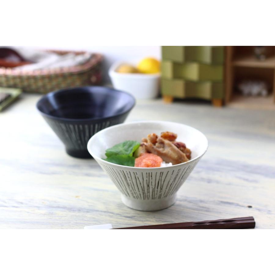 彫十草 5寸丼 16cm 日本製 美濃焼 50丼 どんぶり 丼 大きい茶碗 深鉢