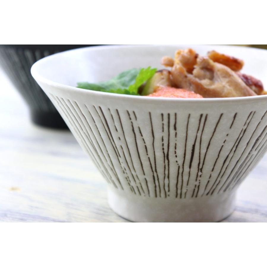 彫十草 5寸丼 16cm 日本製 美濃焼 50丼 どんぶり 丼 大きい茶碗 深鉢