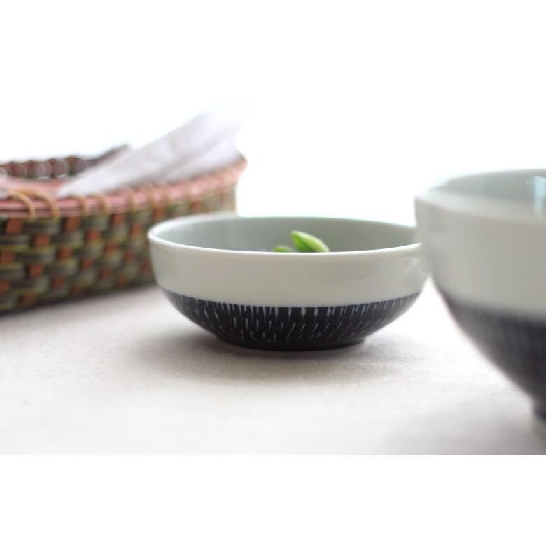 中鉢 4.5寸 藍シノギカンナ 国産 美濃焼 食器 和食器 器 皿 陶器 磁器