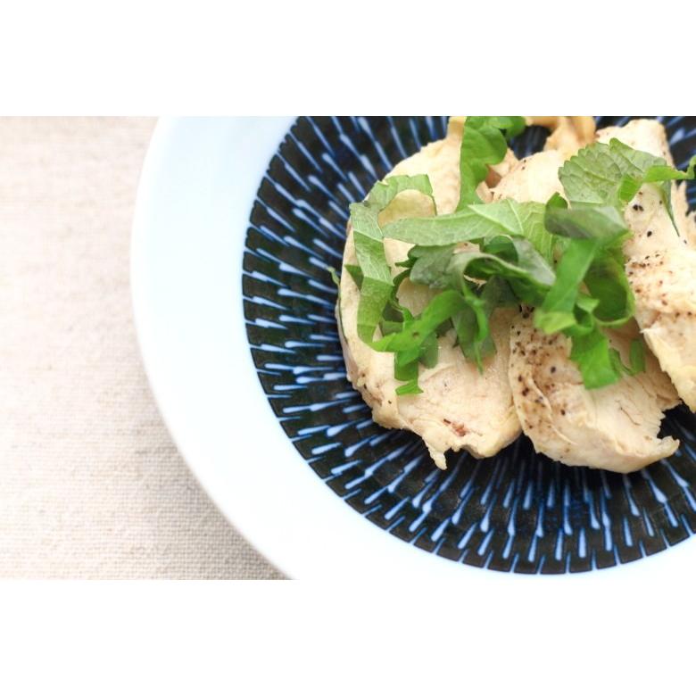 煮物鉢 5.5寸 藍シノギカンナ 国産 美濃焼 食器 和食器 器 皿 陶器