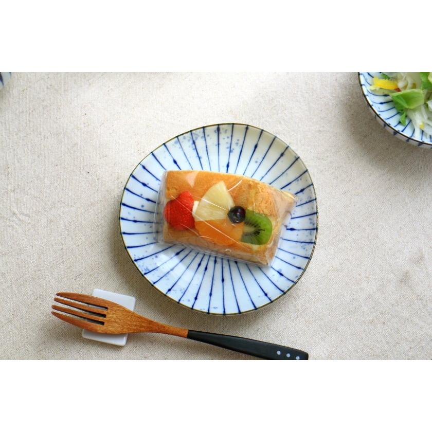 吹墨十草 三角取り皿 16.5cm 国産 美濃焼 5寸中皿 三角50皿 丸皿 中皿