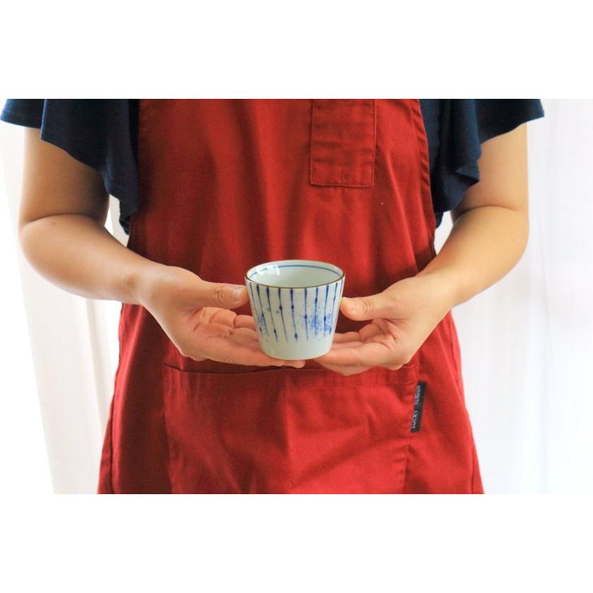 吹墨十草 そば猪口 150cc 国産 美濃焼 そば千代久 カップ コップ 蕎麦