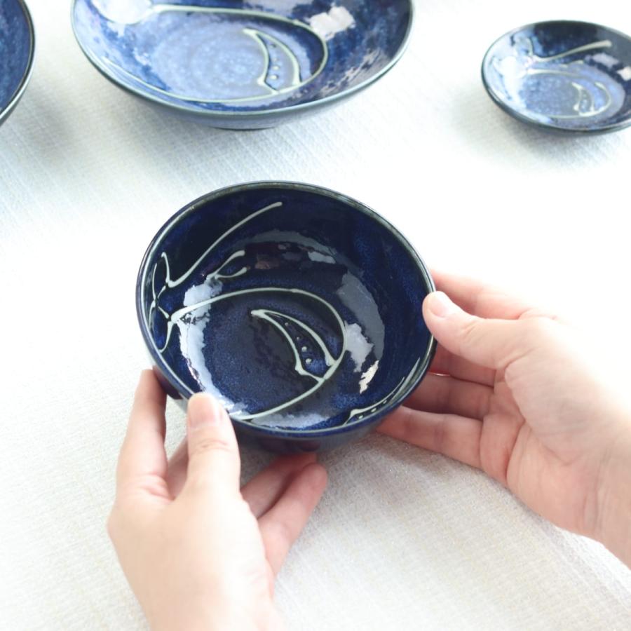 月夜のくじら 小鉢 13cm 日本製 美濃焼 収納45B 作家もの風 取り鉢