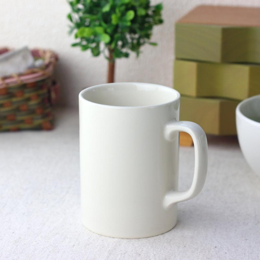 オフホワイトのストレートマグカップ 320ml マグ マグカップ オフィス