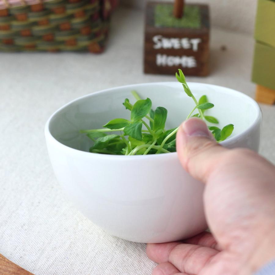 シンプルぽってりサラダボウル 13cm 白 ホワイト 食器 うつわ 器 皿 お