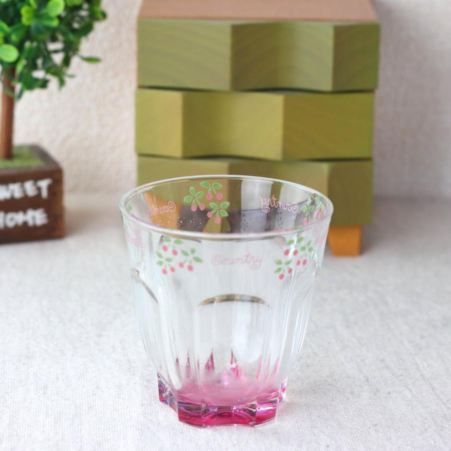 フラワーカントリー グラスタンブラー 220ml ma copine 南欧風 ガラス