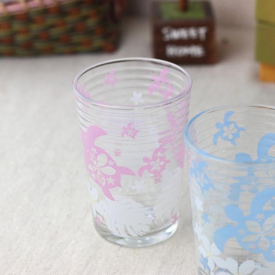 ホヌ ストライプタンブラー 190ml ガラス ガラス製 カップ コップ 冷茶