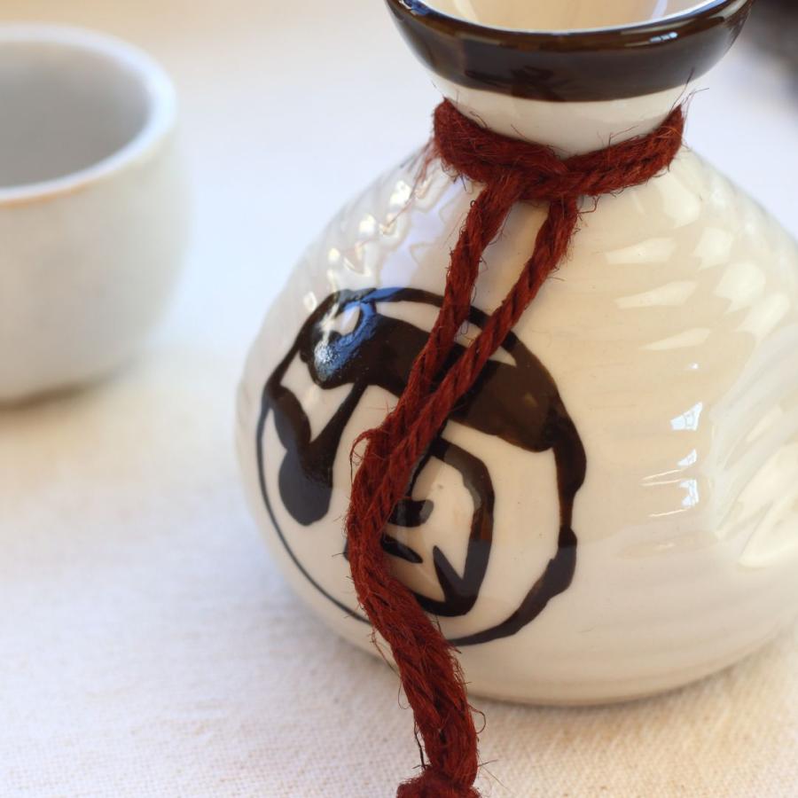 美濃焼丸酒徳利 一合 日本製 美濃焼 瀬戸焼 220ml 和食器 茶色