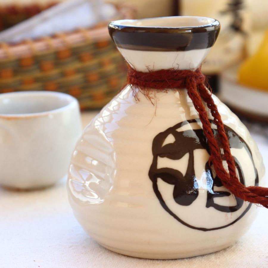 美濃焼丸酒徳利 一合 日本製 美濃焼 瀬戸焼 220ml 和食器 茶色