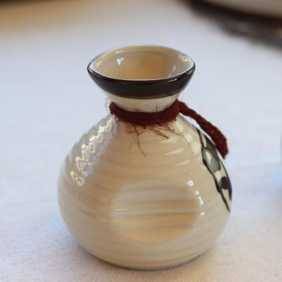 美濃焼丸酒徳利 一合 日本製 美濃焼 瀬戸焼 220ml 和食器 茶色