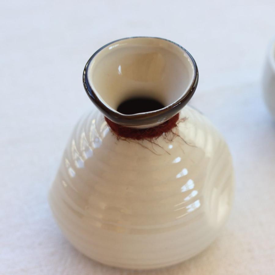 美濃焼丸酒徳利 一合 日本製 美濃焼 瀬戸焼 220ml 和食器 茶色