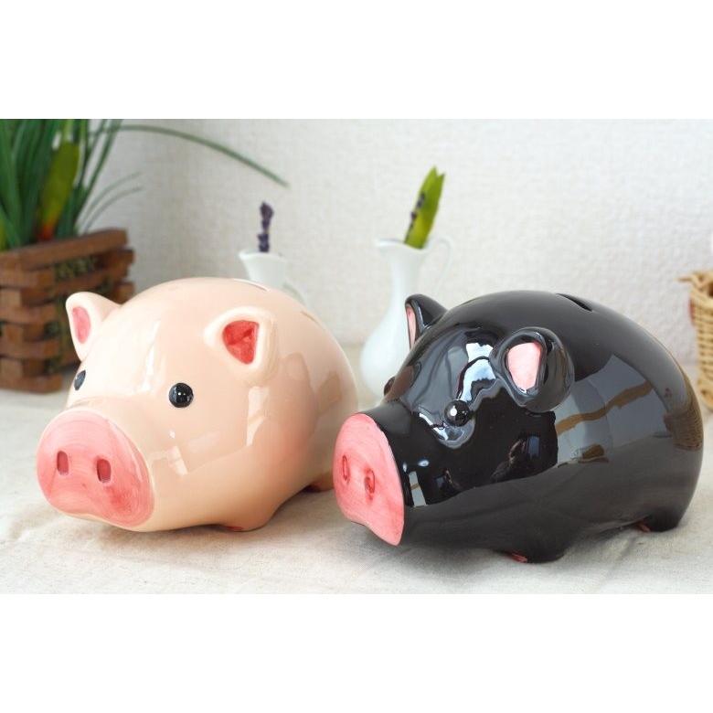 ピグピック 豚の貯金箱 大サイズ ブタ ぶた バンク 貯金豚 雑貨 栓付き