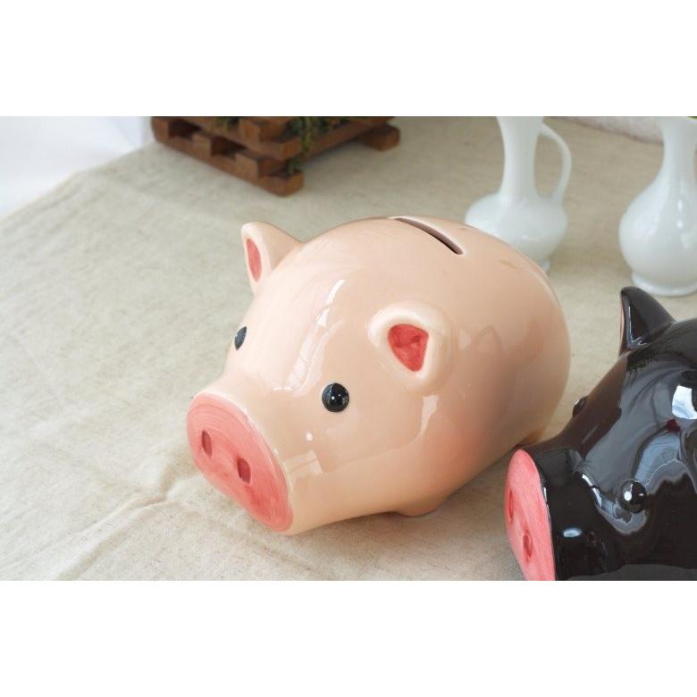 ピグピック 豚の貯金箱 大サイズ ブタ ぶた バンク 貯金豚 雑貨 栓付き
