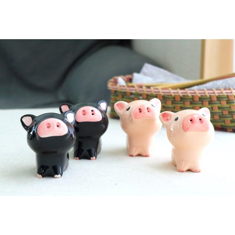 ポーキーピッグ塩こしょういれ ピグピック 豚の鼻から塩コショウ 2個セット 塩こしょう 塩胡椒